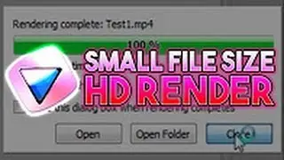 How To Render Hd Small File Size in Sony Vegas Pro