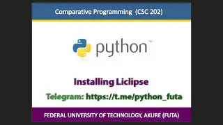 Installing LiClipse Python IDE and Getting started with using it for python programming.