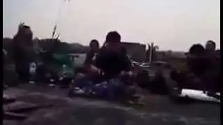 Chinese soldiers singing Serbian songs