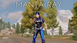 Manta Ray - Aquatic Adventurer daily login skin season 5 Br gameplay codm