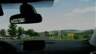 Autofahrt in Zeitraffer