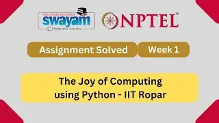 The Joy of Computing using Python Week 1 || NPTEL Quiz Assignment answers 2024