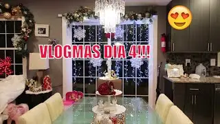 DIY!! cambio total!! (comedor) decoracion de navidad nueva!!!!!(VLOGMAS Day 4)