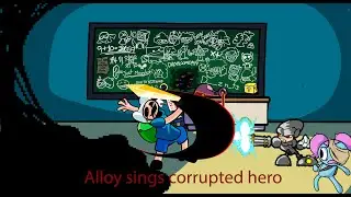 FNF Corrupted Hero but Alloy replaces BF (Friday Night Funkin  Pibby Corrupted)