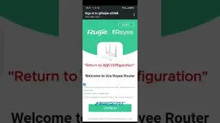 Ruijie EW1800G Pro Setup by Ruijie App