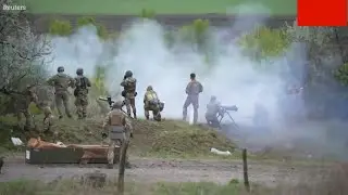 Ukrainian forces training exercise in Dnipropetrovsk