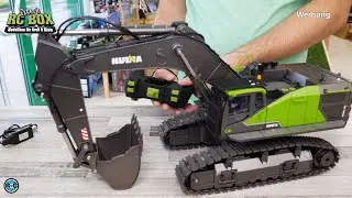 NEW Amewi RC Raupenbagger ACV730 V3 1/14 RTR gray-green | Unboxing