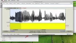 Transcribing speech with PRAAT