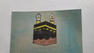 Painting kaba sharif #acrylicpainting #kaba Sharif painting water colour