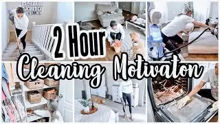 CLEAN WITH ME MARATHON | 2 HOURS OF INSANE SPEED CLEANING MOTIVATION | SATISFYING CLEANING