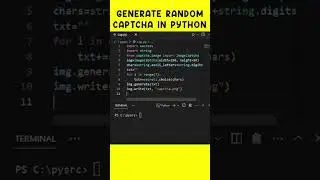Generate Random Captcha in Python !! 