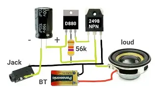 DIY AMPLIFIER WITH TRANSISTOR 2498 AND D880