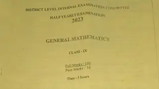 Class 9 General Maths Half Yearly Question Paper Seba Assam 2023 @QUICKEDUUPDATES Dibrugarh