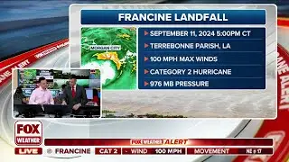 Hurricane Francine Makes Landfall in Southern Louisiana