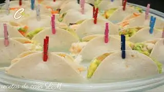 CANAPÉS o APERITIVOS  FRÍOS PARA NAVIDAD Y FIN DE AÑO