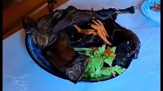 ОХОТНИЧЬЯ КУХНЯ. НОГА КОСУЛИ В ТАНДЫРЕ.