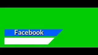 Facebook subscribe button green screen animation background 3D 