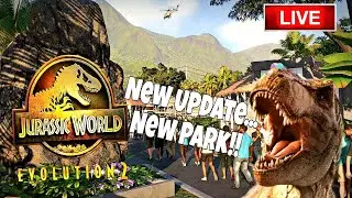 Jurassic Park 30th Anniversary decorations!! Jurassic World Evolution 2 LIVE PS5
