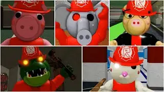 ROBLOX PIGGY FIREFIGHTER JUMPSCARES - Roblox Piggy Book 2 rp