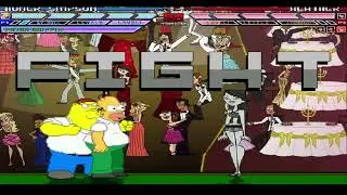 MUGEN Fight - Team Homer Simpson vs. Team Total Drama