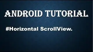 Scroll bar in android studio.