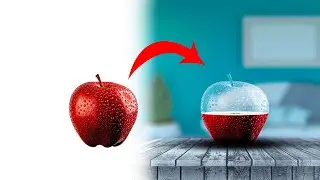 Transparent Effect in Photoshop | Transparent Apple Manipulation #wayamangraphics