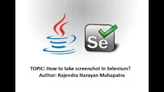 How to take screenshot in Selenium?