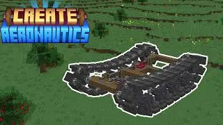 How to make WORKING TANK TRACKS in Minecraft (Create Aeronautics)