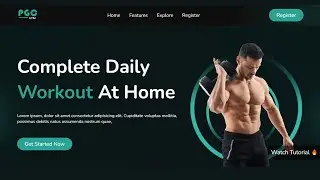 How to Create Responsive Gym Website Using HTML CSS | Tutorial
