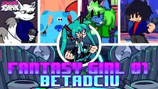 FANTASY GIRL 01 But Every Turn Different Character Sings 😼🎶 (FNF: HATSUNE MIKU - PROJECT)