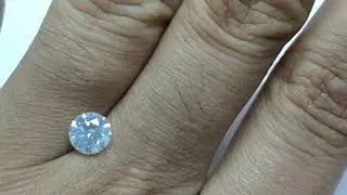 Natural fancy white even diamond, this is how it looks