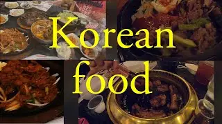 Eating korean food