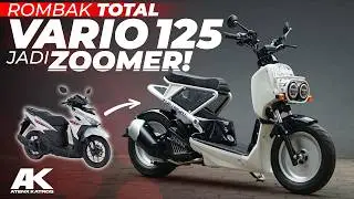 Honda Vario 125 dipenggal Atenx Katros! Custom Jadi Honda Zoomer