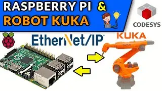 🔵✅CODESYS 3.5 - COMMUNICATE RASPBERRY PI WITH ROBOT KUKA VIA ETHERNET IP
