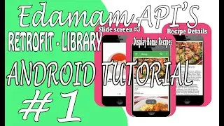 Android Retrofit tutorial food recipes app using MVVM|Edamam API #1