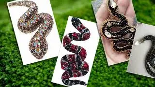 Брошки из бисера - для вдохновения. Змеи. Часть 1