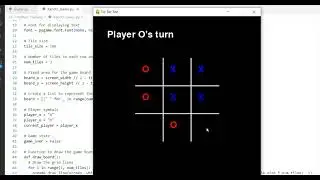 Tic Tac X and O Game  in Python Python for Kids   Learning Game