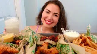 Wingstop Mukbang ASMR (no talking)