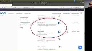 How to set Zoom to have Closed Captions