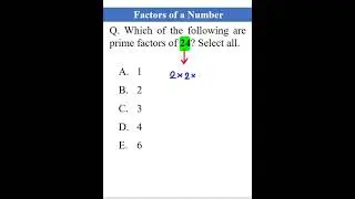 Prime Factors of a Number 