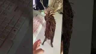 Олень своими руками из веток и Корней деревьев #handmade #deer