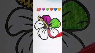 China rose mixing art🌺 #shortsfeed #satisfying #shorts #youtubeshorts #viralshort #trending #colors