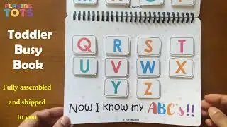 Toddler Busy book, Preschool learning binder, Pre-k learning, Homeschool, Montessori