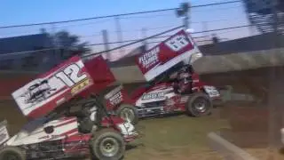 Trail-Way Speedway 358 Sprint Car Highlights 8-26-16