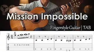Mission Impossible Theme - Fingerstyle Guitar | TAB