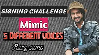 Raza samo singing in 5 different voices ||sajjad  Ali,Sonu nigam, Adnan Sami,udit narayen,pankaj uds