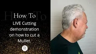 Live Cutting demonstration on how to cut a Mullet. #haircuttingeducation #mullethaircut