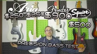 Aria Pro II STB/PB vs. Fender Player vs. Squier Classic Vibe PRECISION BASS