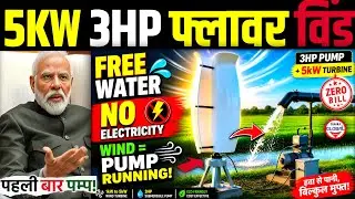 📢1kW To 5kW Wind Turbine 3HP Submersible Pump💧Tulip Shape Water System Explained! Sahara Global Std