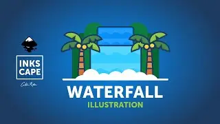 Inkscape Tutorial | Waterfall Illustration